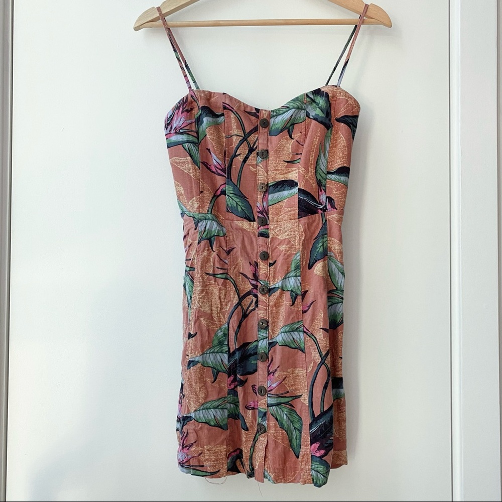 Urban outfitters Kimchi Blue Lilyanna Button-Down Linen Dress